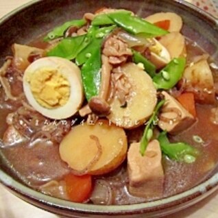 新玉・新じゃがの高野豆腐入り味染み込む肉じゃが♪